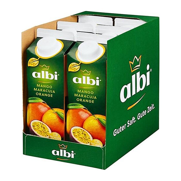 albi® Fruchtnektar Mango, Maracuja, Orange 6x 1,0 l