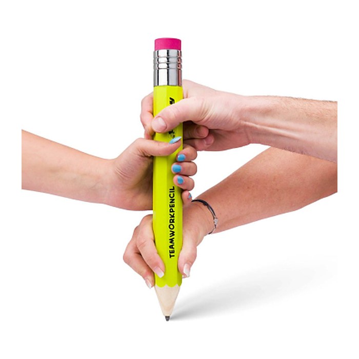 JOLLY Teamwork Riesen-Bleistift grün mit Radierer, 1 St.