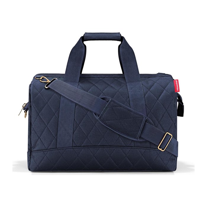 reisenthel® Reisetasche allrounder L rhombus midnight gold Kunstfaser blau MT4110