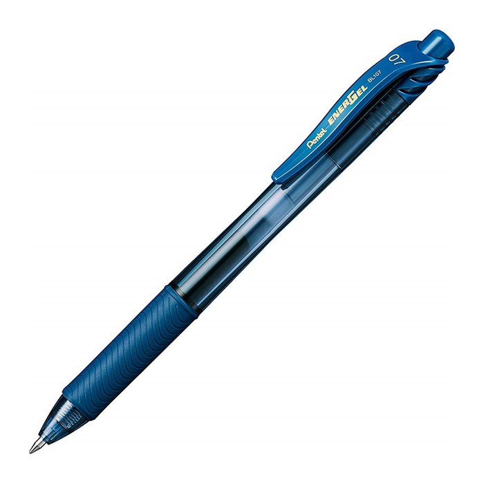 Pentel ENERGEL BL107 Gelschreiber blau/transparent 0,35 mm, Schreibfarbe: blau, 1 St.