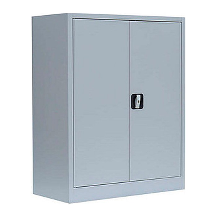 LÜLLMANN Stahlschrank 530310 lichtgrau 2 Fachböden 80,0 x 38,3 x 100,0 cm, aufgebaut, 1 St.