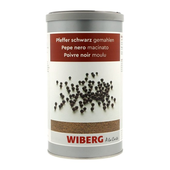 WIBERG  Pfeffer schwarz gemahlen Gewürz, 555,0 g