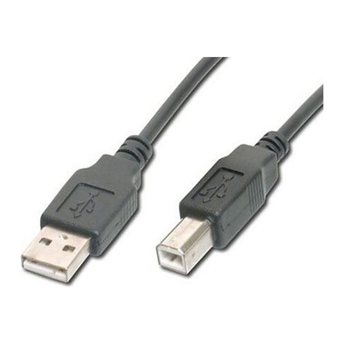 DIGITUS USB 2.0 Anschlusskabel Typ A -B St/St 0,5m, sw