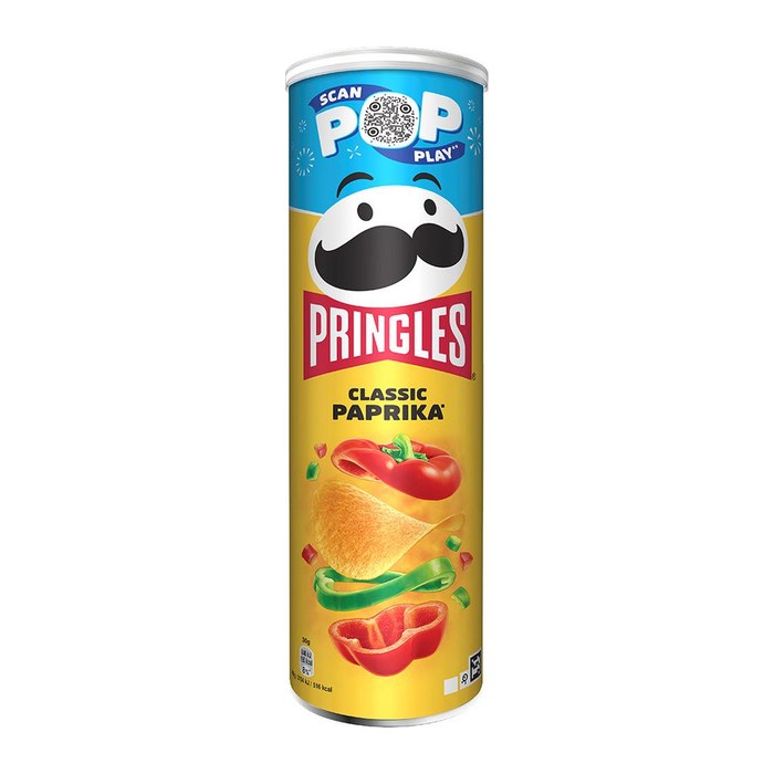 Pringles Classic Paprika Chips 185,0 g, 1 St.