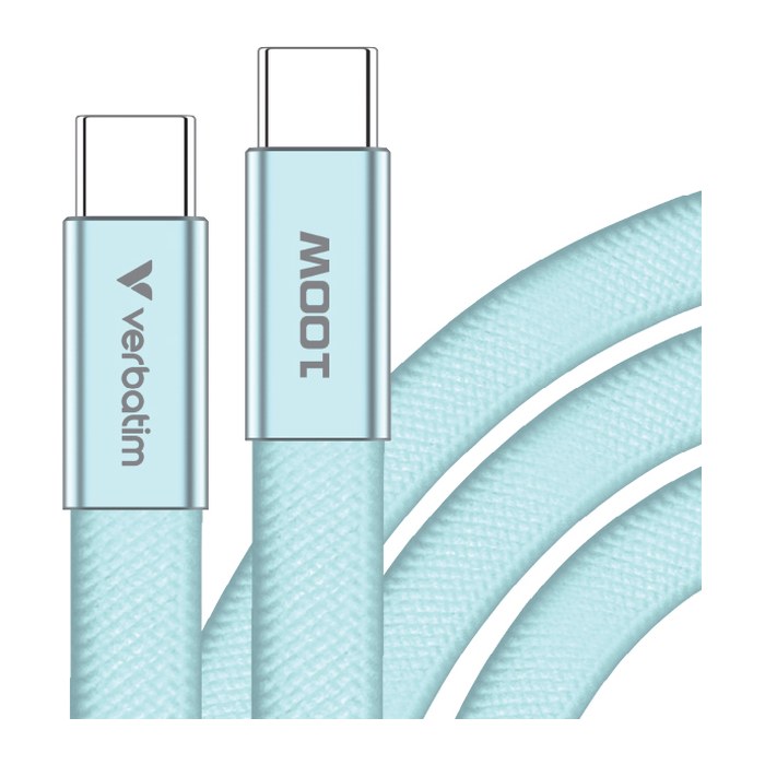 Verbatim USB-C auf USB-C Kabel 100W 120cm Blau