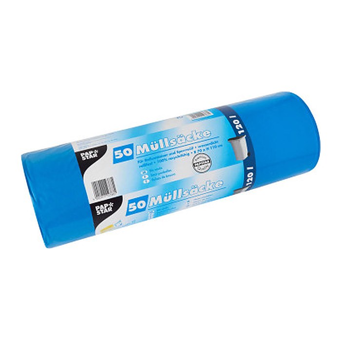 STARPAK Müllbeutel 120,0 l blau 45,0 µm, 50 St.