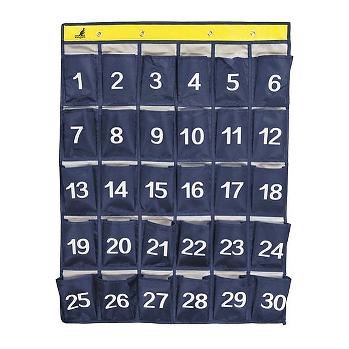 kangaro 78-K-01501 Handy-Wandorganizer dunkelblau, grau, gelb, 1 St.