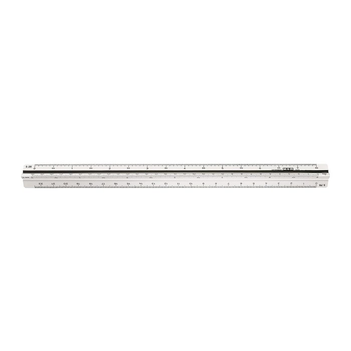 M + R Dreikantmaßstab 30,0 cm, weiß