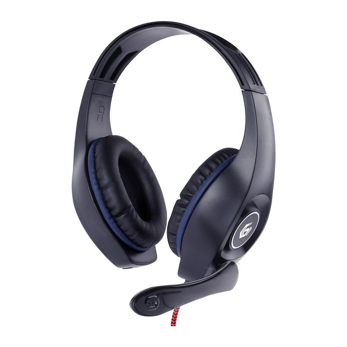 gembird Gaming-Headset Lautstärkereg, blau-schwarz, 3,5 mm