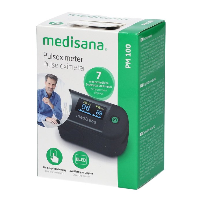 medisana PM 100 schwarz Pulsoximeter