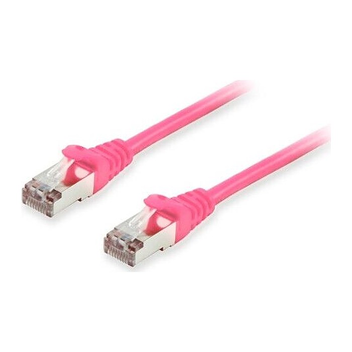 Equip Patchkabel Cat6A S/FTP 2xRJ45 7.50m pink LSZH Polybeutel