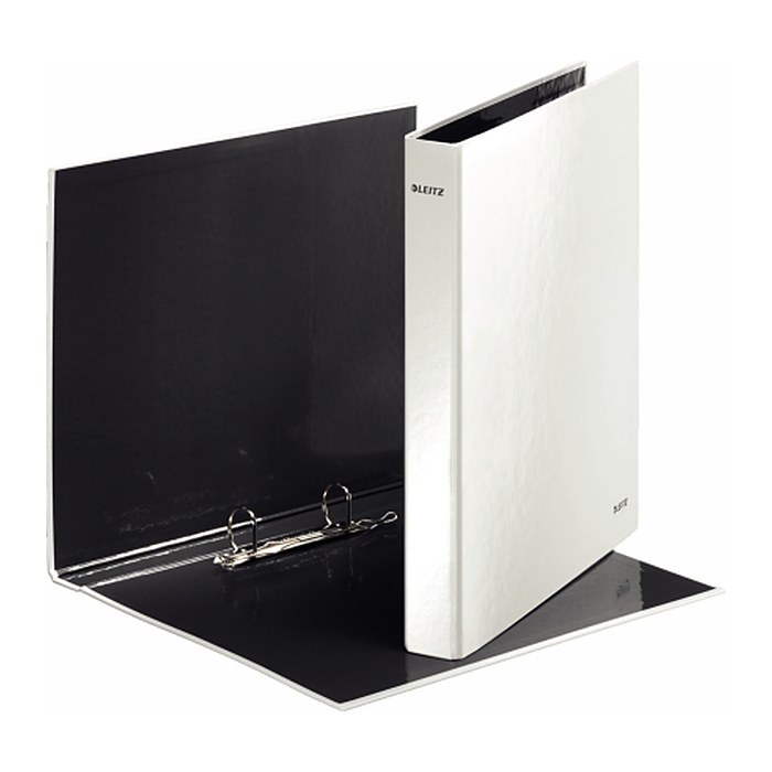 LEITZ WOW Ringbuch 2-Ringe perlweiß 4,0 cm DIN A4, 1 St.