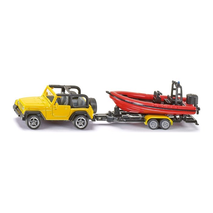 siku Jeep Wrangler mit Boot 1658 Spielzeugauto