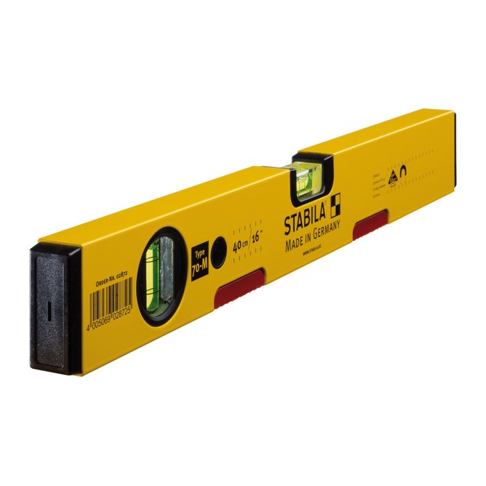 STABILA Wasserwaage Type 70 M 2872, Aluminium 40,0 cm
