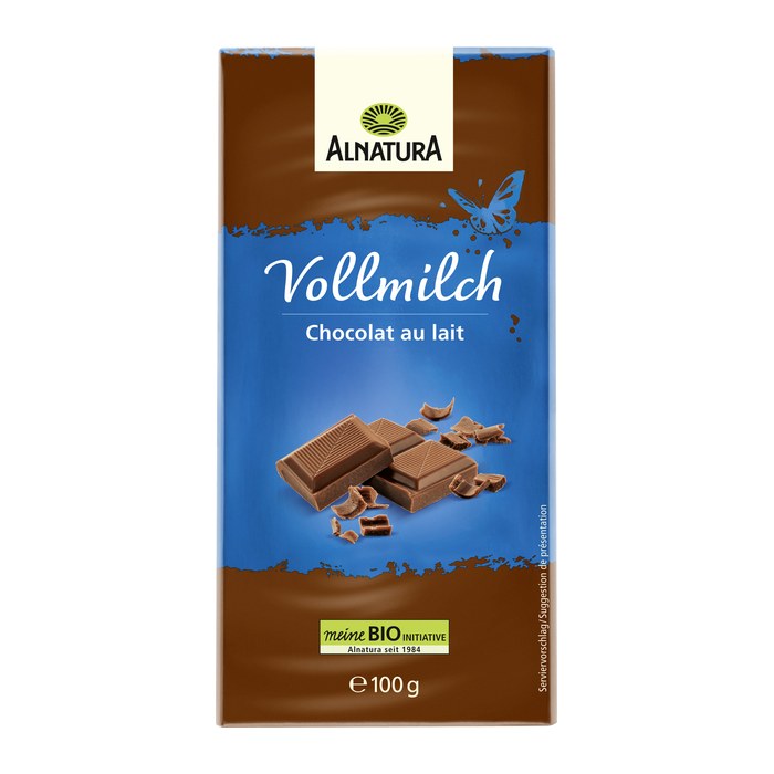 ALNATURA Bio Vollmilch Schokolade 100,0 g, 1 St.