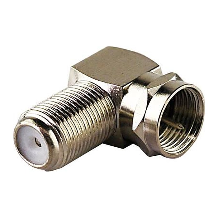 Schwaiger F-Winkeladapter F-Stecker-F-Buchse Silber