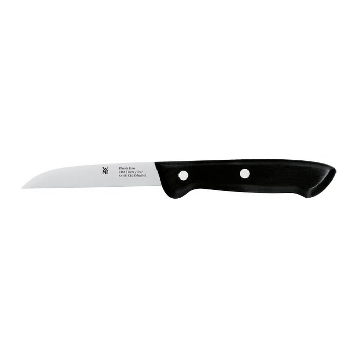 WMF Küchenmesser Classic Line silber, schwarz glänzend, Klinge: 8,0 cm, 1 St.