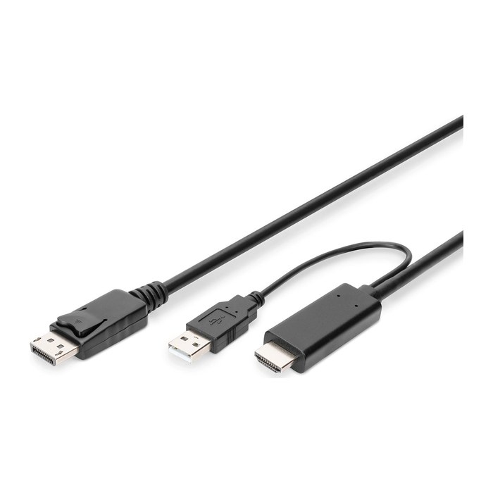 DIGITUS HDMI/DisplayPort Kabel AK-330111-020-S 2,0 m schwarz, 1 St.