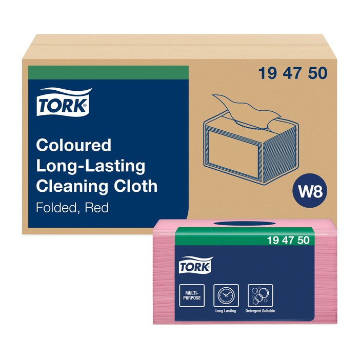 TORK trockene Reinigungstücher Premium W8 1-lagig rot, 320 Tücher