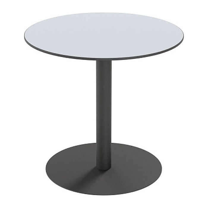 meet powered by PAPERFLOW CROSS Bistrotisch rund HPL-Platte grau 80,0 x 80,0 x 75,0 cm, 1 St.