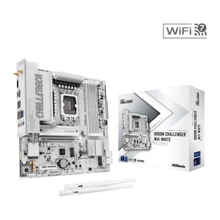 ASRock B860M Challenger WiFi White 1851 mATX HDMI/DP DDR5
