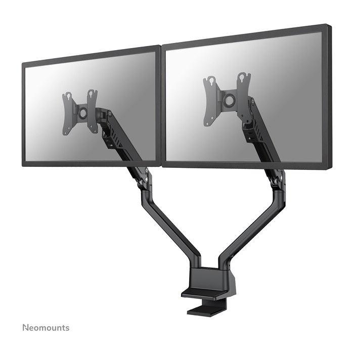 Neomounts Monitor-Halterung FPMA-D750DBLACK2 schwarz für 2 Monitore, Tischklemme, Tischbohrung