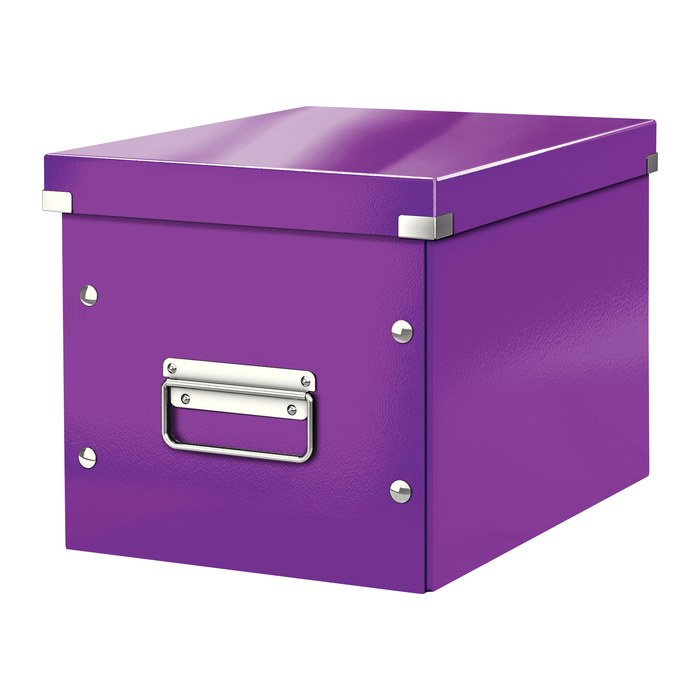 LEITZ Click & Store Aufbewahrungsbox 10,0 l violett 26,0 x 26,0 x 24,0 cm, 1 St.