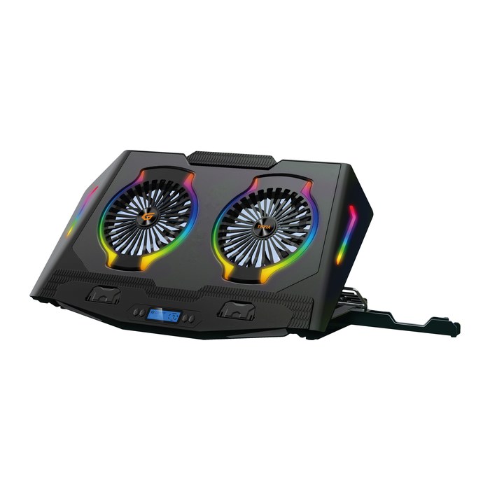 CONCEPTRONIC 2-Fan USB-A2.0 Laptop-Kühlpad 40Kg RGB 17" sw