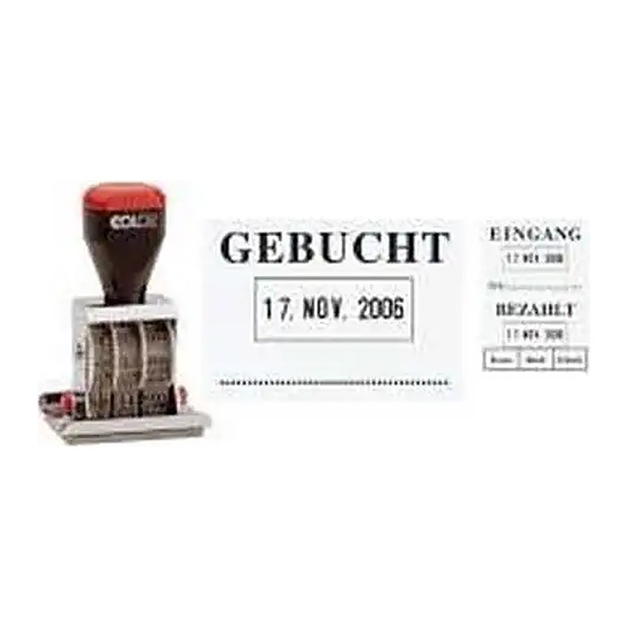 COLOP Datumstempel mit Text "Gebucht" 04060/L3 ohne Logo, 1 St.