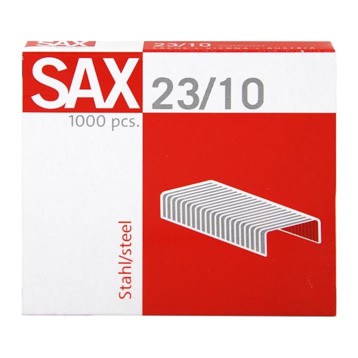 sax design Heftklammern 23/10, 1.000 St.