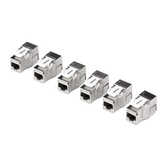 TRENDnet Keystone-Buchsen 6er-Pack Cat6A geschirmt