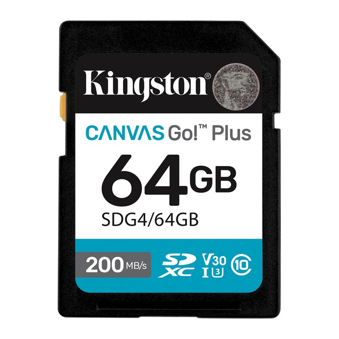 SD Card 64GB Kingston SDXC Canvas Go Plus C10 retail