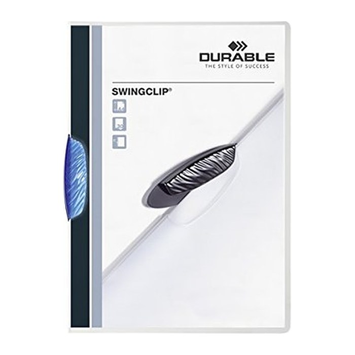 DURABLE Klemmhefter SWINGCLIP blau, 25 St.