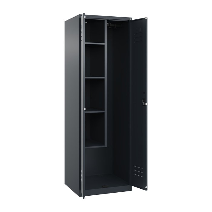 CP Putzmittelschrank Classic Plus 080100-00 S10023 anthrazitgrau 4 Fachböden 60,0 x 50,0 x 185,0 cm, aufgebaut, 1 St.