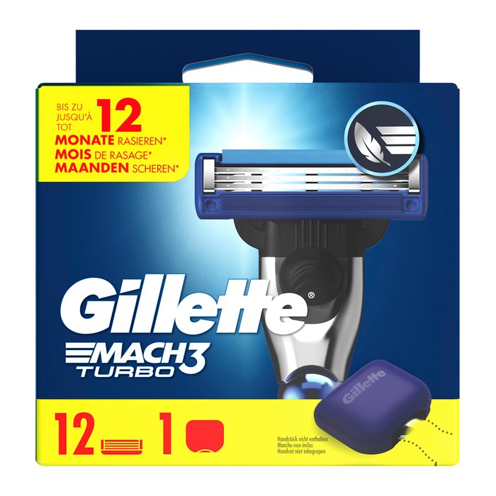 Gillette MACH3 TURBO Rasierklingen 12 St.