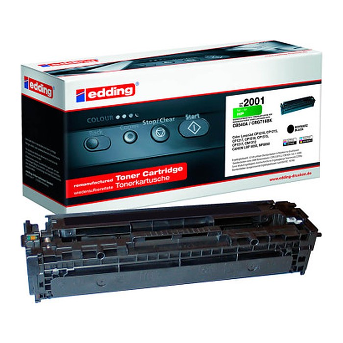 edding EDD-2001 schwarz Toner kompatibel zu HP 125A; Canon 716 BK(CB540A; 1980B002AA)