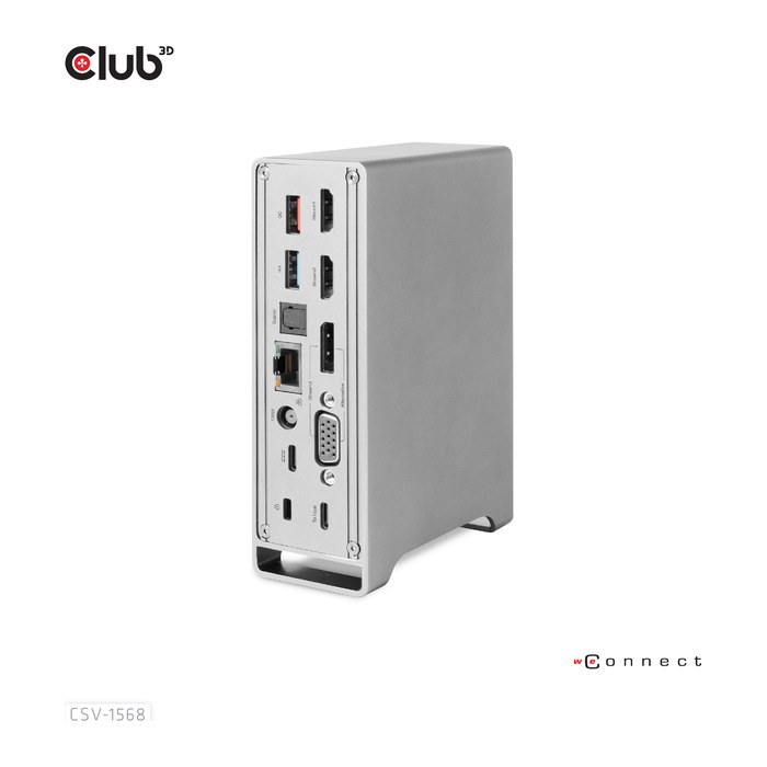 Club3D 4K ChargingDock USB-C ->6xUSB3/DP/2xHDMI/VGA/LAN 120W retail