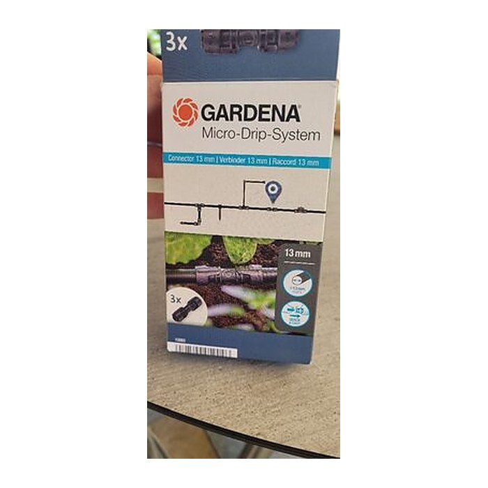 GARDENA Tropfschlauch- & Verlegerohrverbinder 13 mm Micro-Drip-System, 3 St.