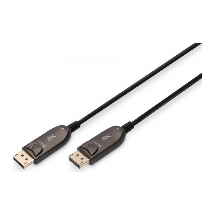 DIGITUS DisplayPort/DisplayPort Glasfaserkabel AK-340107-200-S 15,0 m schwarz, 1 St.