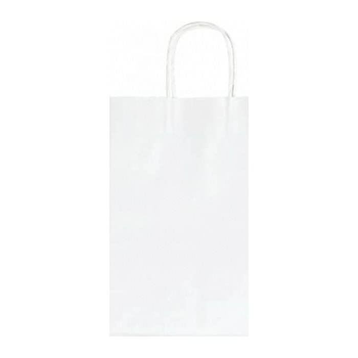 folia Papier-Tragetaschen L weiß 24,0 x 31,0 cm, 20 St.