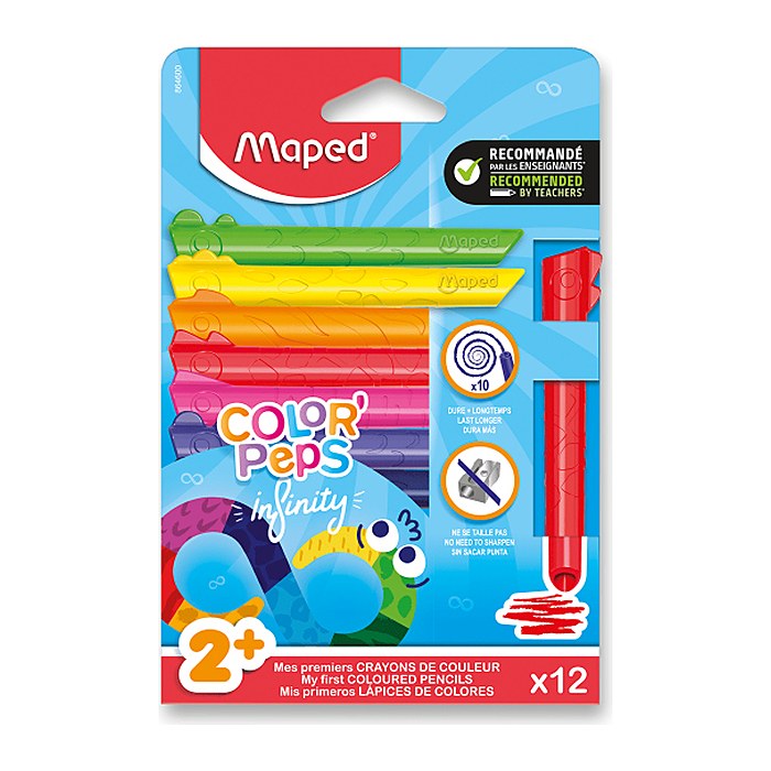maped COLOR´PEPS INFINITY KIDY Buntstifte farbsortiert, 12 St.