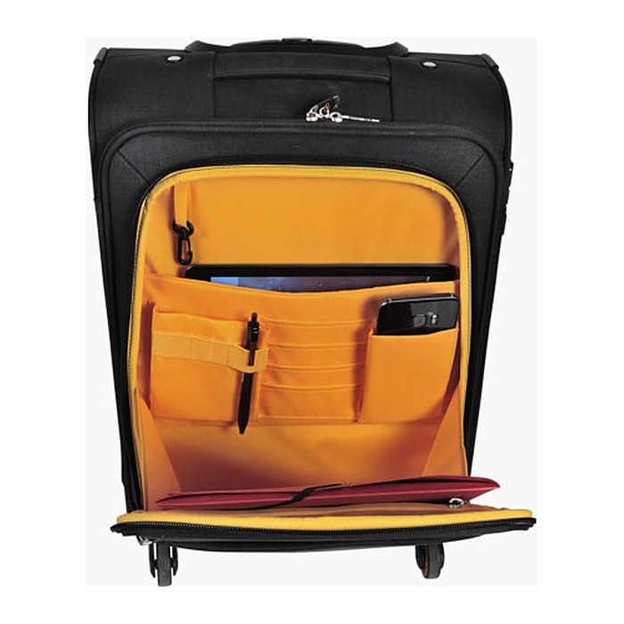 Exacompta Reise-Trolley Exactive Kunstfaser schwarz 37,0 x 23,0 x 55,0 cm