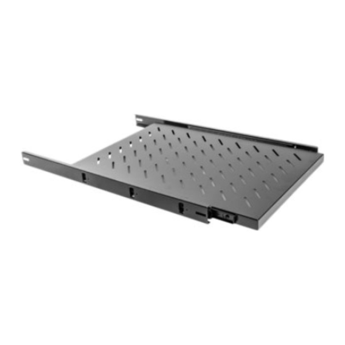 LANBERG 19" Fachboden 1U 465x750mm, max. 60kg, ausziehbar sw