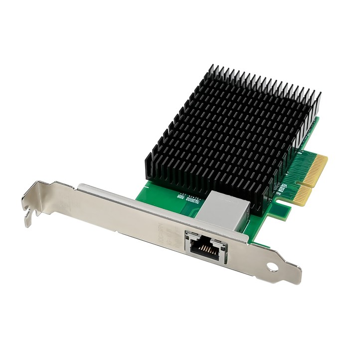 LevelOne GE Netzwerkkarte PCIe4x/1xRJ45 10G grün