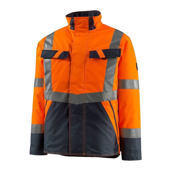 MASCOT® unisex Warnjacke Penrith orange, schwarzblau Größe 4XL