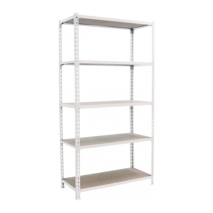 Simonrack Schwerlastregal MADERCLICK MEGAPLUS 5 8425437077531 weiß 120,0 x 40,0 x 200,0 cm