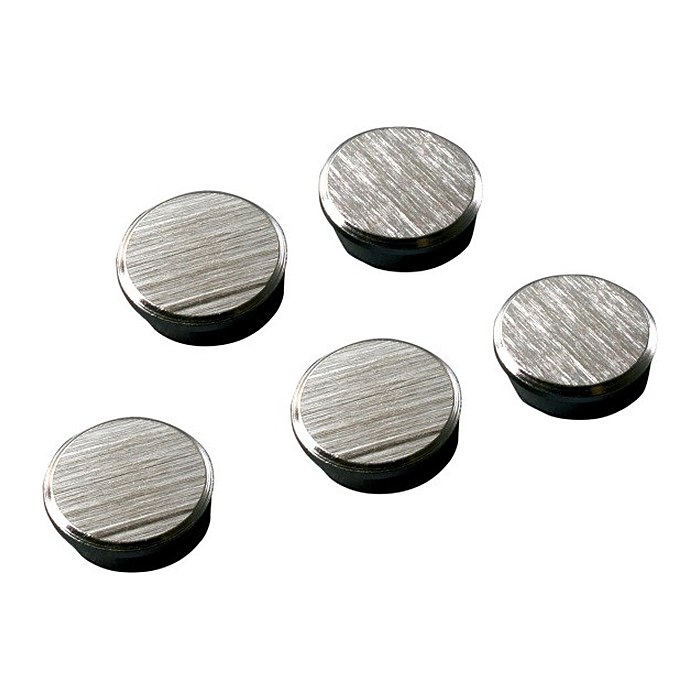 FRANKEN Magnete silber, Metall Ø 22,0 mm, 5 St.