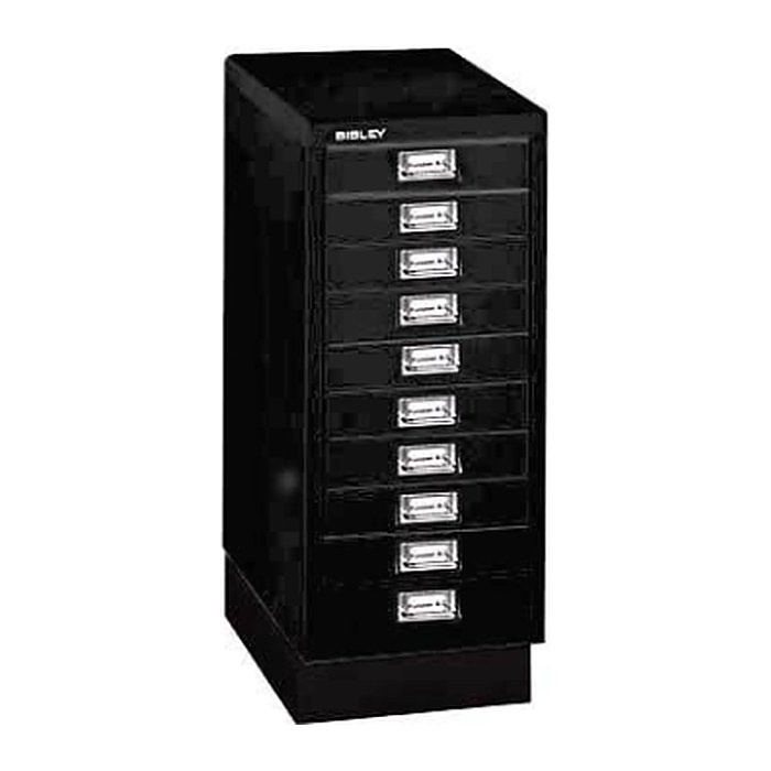 BISLEY MultiDrawer™ L2910S Schubladenschrank schwarz 10 Schubladen 27,8 x 38,0 x 67,0 cm, 1 St.