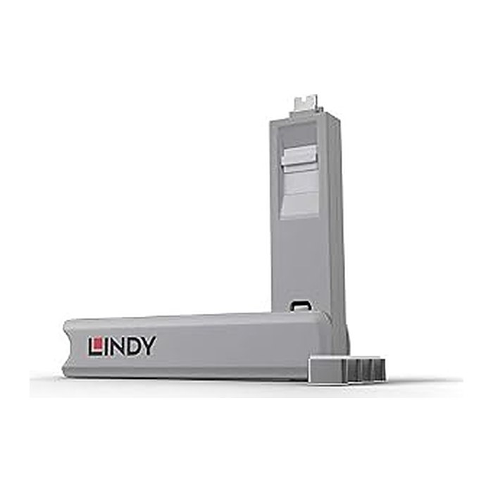 LINDY USB Typ C Portschlüssel mit 4 schlösser weiß