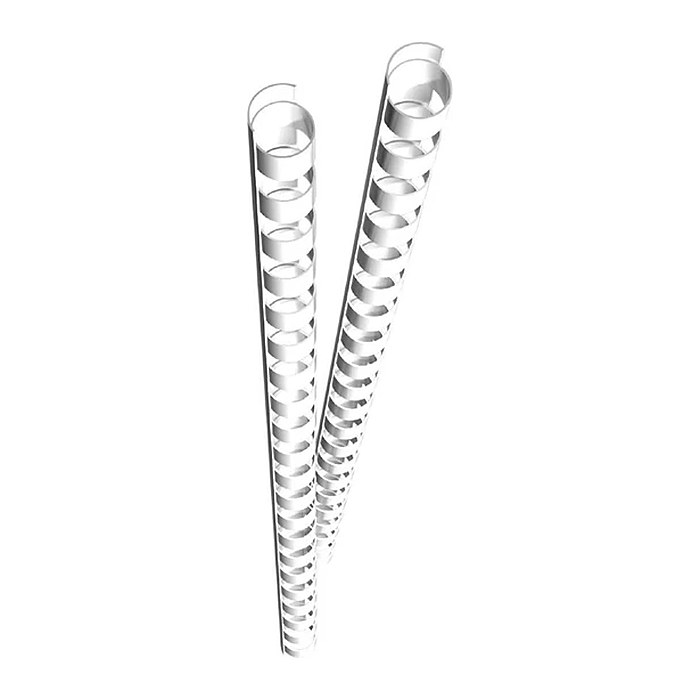 GENIE Spiralbinderücken 8mm 25 Stück weiß